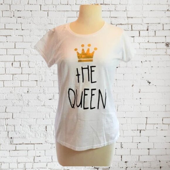 EUC "The Queen" Tee Shirt Short Sleeve Fruit of the Loom Med - Picture 1 of 6